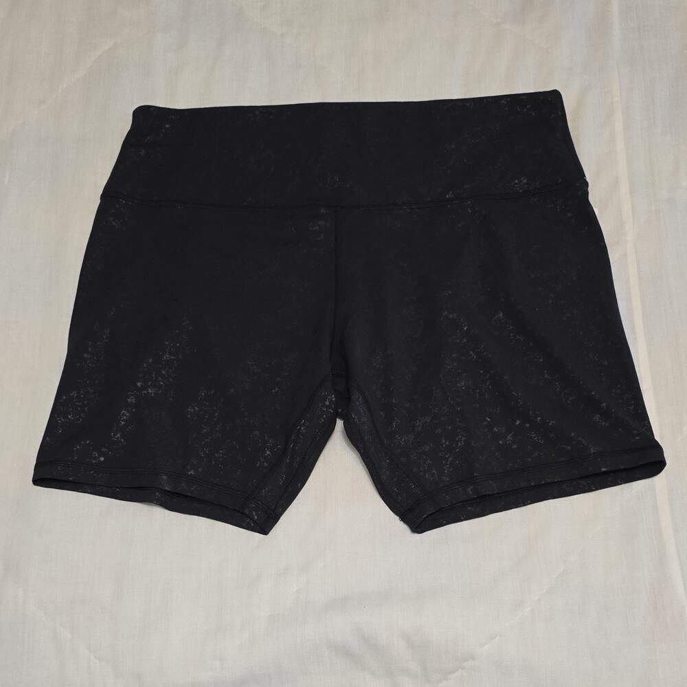 Lululemon Align HR Short 8" Women's 20 Black Speckled Biker Yoga Stretch NWT